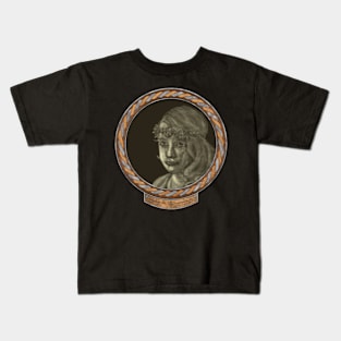 Melancholy Girl (frame silver copper celtic rope) Kids T-Shirt